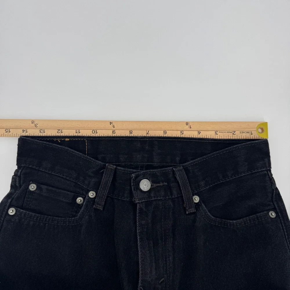 Levi's 505 Regular Fit Black Straight Leg Jeans Mens W29 L32 00505-0260